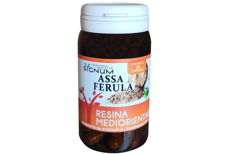 Assa Ferula, resina mediorientale. Capsule. Parassiti. Sygnum