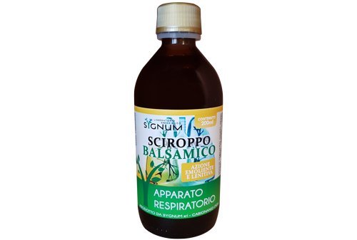 Sciroppo balsamico, azione emoliente e lenitiva. Apparato respiratorio. Sygnum