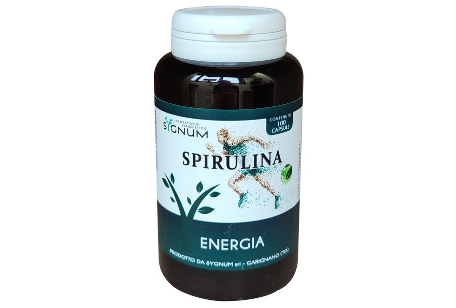 Spirulina caspule, energia. Sygnum