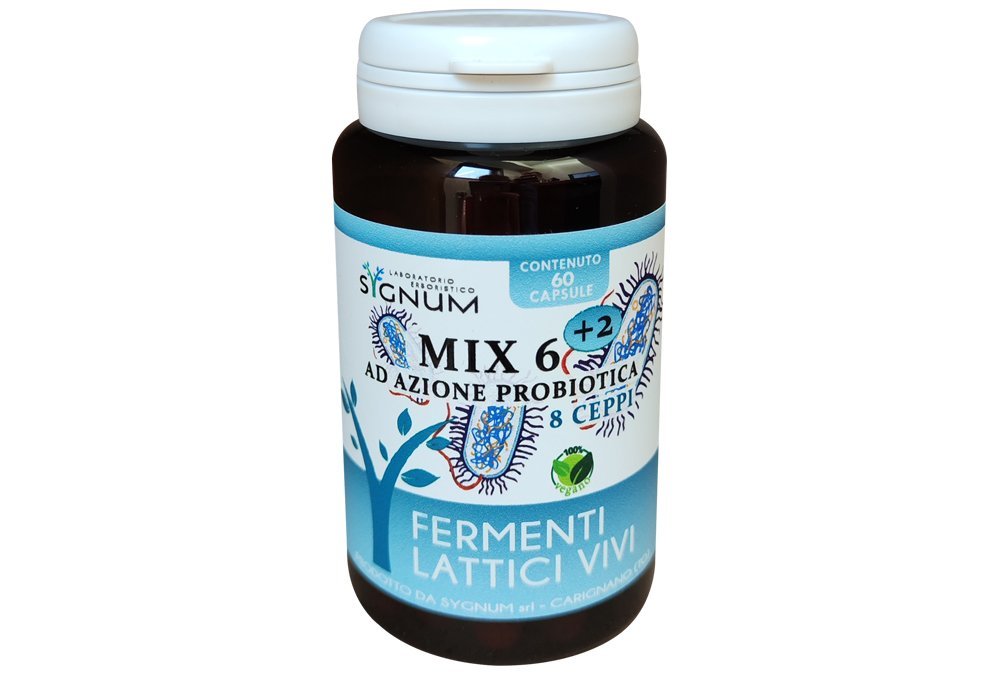 MIX 6+2 capsule fermenti latttici probiotici 8 ceppi SYGNUM