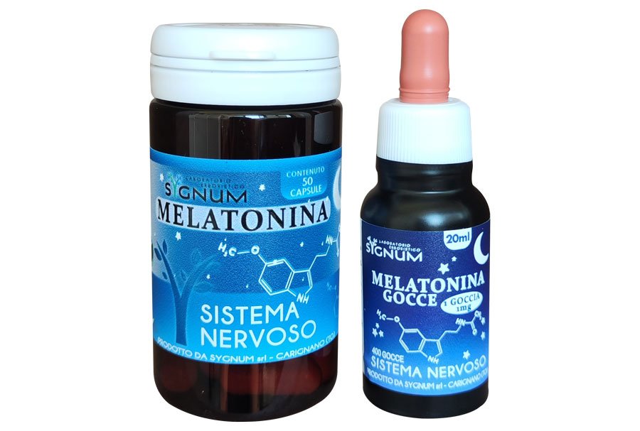 Melatonina, gocce e capsule. Sonno e sistema nervoso. Sygnumlab
