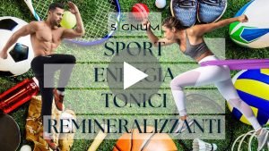 Newsletter, sport, energia, tonici e remineralizzanti