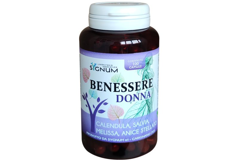 Benessere donna, capsule. Calendula, salvia, melissa, anice stellato. Sygnumlab
